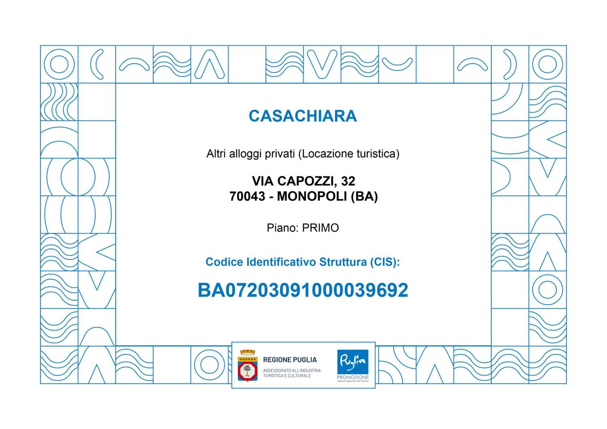 Casachiara Holidays Monopoli Eksteriør billede